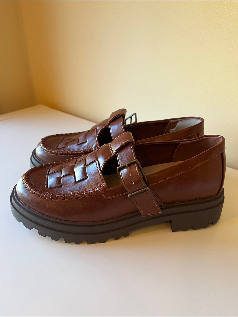 Bella Vita Woven Strap Loafers